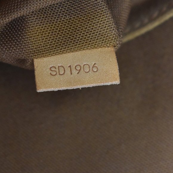 LOUIS VUITTON LV Logo Alma Hand Bag Monogram Leather Brown France - Picture 10 of 16